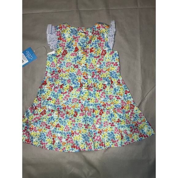 RuffleButts NEW Baby/Toddler 18-24M Girls Summer Sleeveless tiered floral Dress - Picture 3 of 5